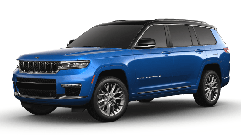 2023 Jeep Grand Cherokee L Summit Exterior - Hydro Blue And Black
