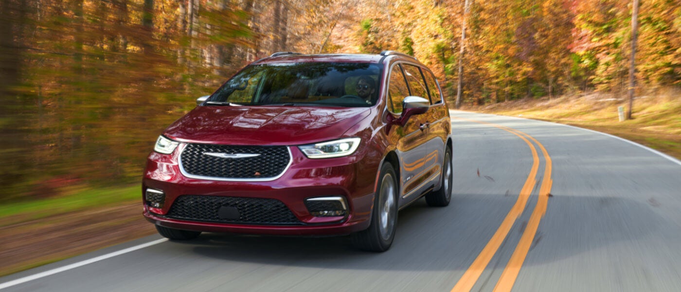 2025 Chrysler Pacifica Exterior Tree Lined Road